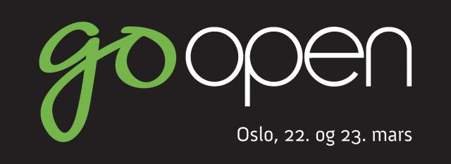 Banner for GoOpen, Oslo March 22-23